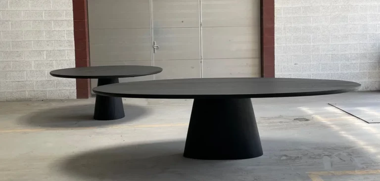 Table Copernic ovale Wengé